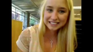 Blond girl squirts in public school – more videos of her on freakygirlcams.co.uk