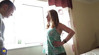 Taboo sex with busty step mom in British family