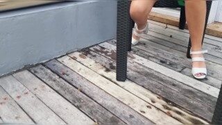 Public Squirt 💦 Multiple orgasm with Lovense control