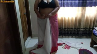 (Huge Fuck & wild Cum) Tamil sexy widow fucked by a Guy while wearing saree – Hindi Audio